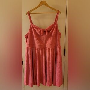 Beautiful Flirty Pink Eyelet Dress